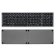 Wireless Foldable bluetooth Keyboard 81 Keys Aluminum Alloy Wireless Rechargeable Keyboard