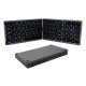 Wireless Foldable bluetooth Keyboard 81 Keys Aluminum Alloy Wireless Rechargeable Keyboard