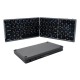 Wireless Foldable bluetooth Keyboard 81 Keys Aluminum Alloy Wireless Rechargeable Keyboard Wireless Foldable bluetooth Keyboard 81 Keys Aluminum Alloy Wireless Rechargeable Keyboard