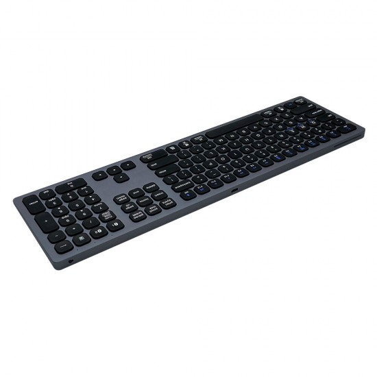Wireless bluetooth Keyboard 110 Keys Multi-Device Connection Aluminum Alloy Wireless Type-C Rechargeable Keyboard Wireless bluetooth Keyboard 110 Keys Multi-Device Connection Aluminum Alloy Wireless Type-C Rechargeable Keyboard