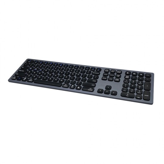 Wireless bluetooth Keyboard 110 Keys Multi-Device Connection Aluminum Alloy Wireless Type-C Rechargeable Keyboard