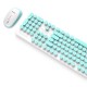 N520 2.4GHz Wireless Retro Keyboard and Mouse Combo Set for School Office Use