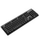 N520 2.4GHz Wireless Retro Keyboard and Mouse Combo Set for School Office Use