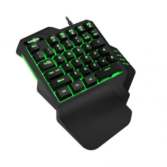 G92 Single Hand Gaming Keyboard 35 Keys One Hand Left Hand Mobile Game USB Keyboard for Computer Laptop PC