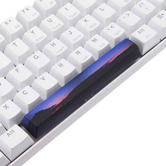 1 Key Sunset Clouds Keycap OEM Profile PBT Space Bar 6.25u Novelty Keycap for Mechanical Keyboard