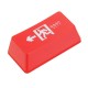 1 PCS Keycap OEM Profile Exit Light Translucent Backspace Keycap Red Black