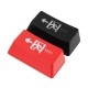 1 PCS Keycap OEM Profile Exit Light Translucent Backspace Keycap Red Black