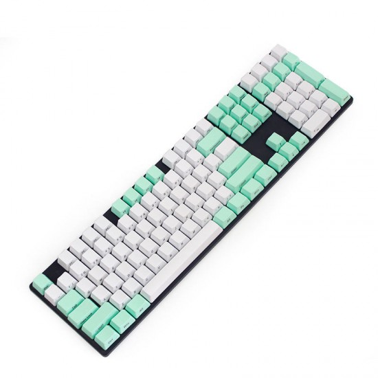 104 Key PBT OEM Profile Thick Side Printed Keycaps for MX Switches Keyboard