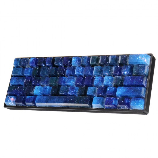 104 Keys Blue Starry Sky Keycap Set OEM Profile ABS Two Color Molding Keycaps for Mechanical Keyboard