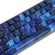 104 Keys Blue Starry Sky Keycap Set OEM Profile ABS Two Color Molding Keycaps for Mechanical Keyboard