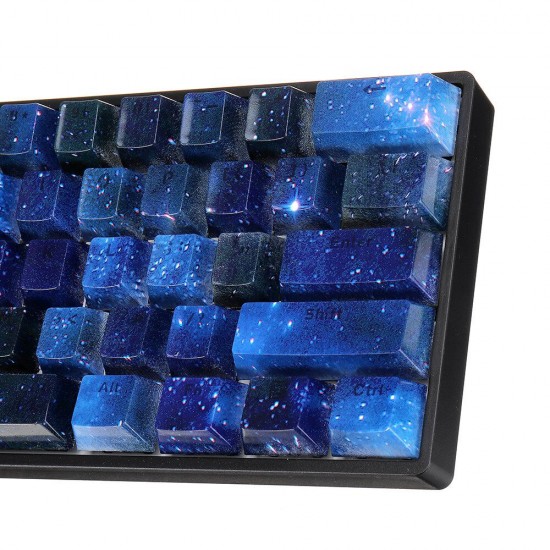 104 Keys Blue Starry Sky Keycap Set OEM Profile ABS Two Color Molding Keycaps for Mechanical Keyboard