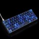 104 Keys Blue Starry Sky Keycap Set OEM Profile ABS Two Color Molding Keycaps for Mechanical Keyboard