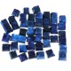 104 Keys Blue Starry Sky Keycap Set OEM Profile ABS Two Color Molding Keycaps for Mechanical Keyboard