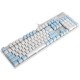 104 Keys Translucent Keycap Set PBT Matte Texture Color Matching Keycaps for Mechanical Keyboard