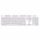 106 Keys White Translucent Keycap Set OEM Profile PBT Double Shot 104 Keycaps for Mechanical Keyboard 106 Keys White Translucent Keycap Set OEM Profile PBT Double Shot 104 Keycaps for Mechanical Keyboard