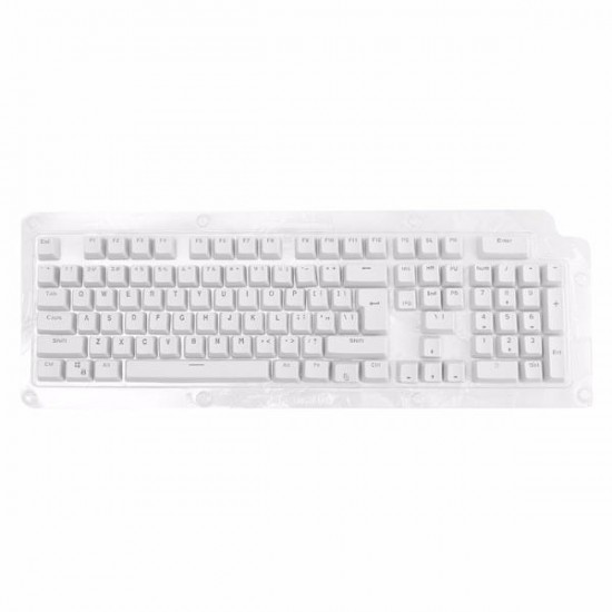 106 Keys White Translucent Keycap Set OEM Profile PBT Double Shot 104 Keycaps for Mechanical Keyboard 106 Keys White Translucent Keycap Set OEM Profile PBT Double Shot 104 Keycaps for Mechanical Keyboard