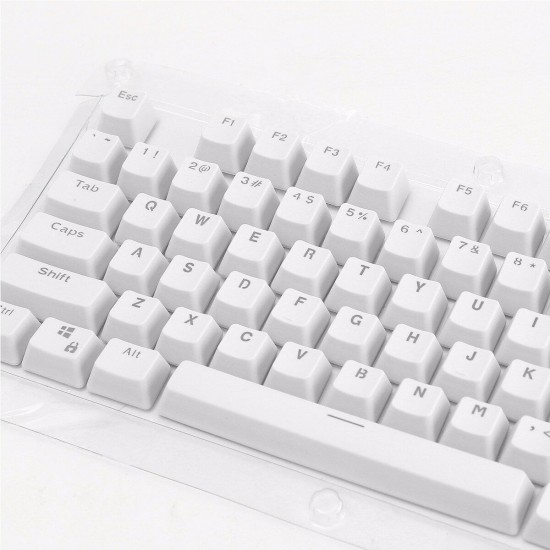 106 Keys White Translucent Keycap Set OEM Profile PBT Double Shot 104 Keycaps for Mechanical Keyboard 106 Keys White Translucent Keycap Set OEM Profile PBT Double Shot 104 Keycaps for Mechanical Keyboard