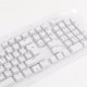 106 Keys White Translucent Keycap Set OEM Profile PBT Double Shot 104 Keycaps for Mechanical Keyboard 106 Keys White Translucent Keycap Set OEM Profile PBT Double Shot 104 Keycaps for Mechanical Keyboard