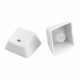 106 Keys White Translucent Keycap Set OEM Profile PBT Double Shot 104 Keycaps for Mechanical Keyboard