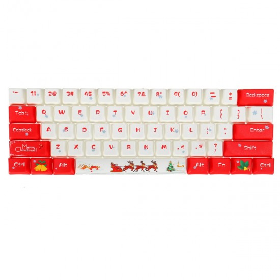 104 Keys Christmas Keycap Set OEM Profile PBT Dye-Sublimation Keycaps for Mechanical Keyboard