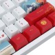 108 Keys Keycap Set OEM Profile PBT Five-sided Sublimation Keycaps for Mechanical Keyboard