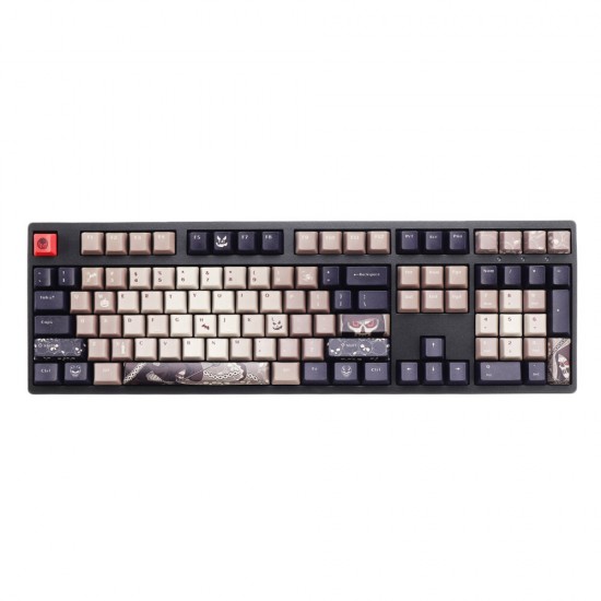 108 Keys Keycap Set OEM Profile PBT Five-sided Sublimation Keycaps for Mechanical Keyboard