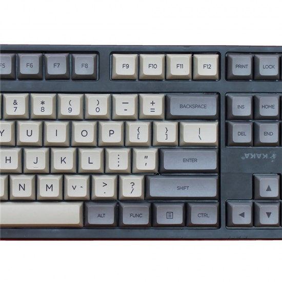 108 Keys Space Grey Keycap Set KT1 Profile PBT Keycaps for 104/108 Keys Mechanical Keyboards