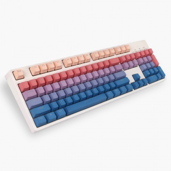 108 Keys Sunset Clouds Keycap Set OEM Profile PBT Dip-dyeing Keycaps for Mechanical Keyboard