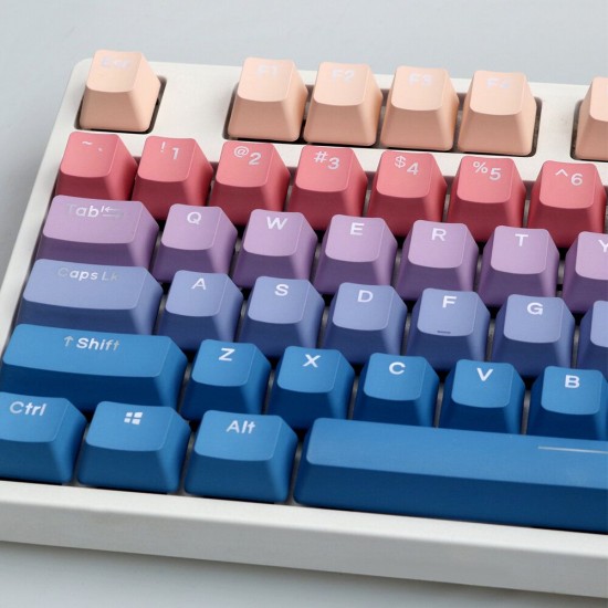 108 Keys Sunset Clouds Keycap Set OEM Profile PBT Dip-dyeing Keycaps for Mechanical Keyboard 108 Keys Sunset Clouds Keycap Set OEM Profile PBT Dip-dyeing Keycaps for Mechanical Keyboard