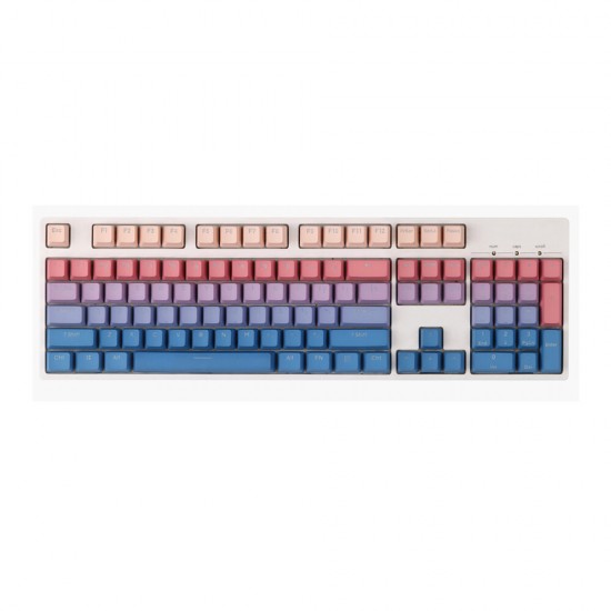 108 Keys Sunset Clouds Keycap Set OEM Profile PBT Dip-dyeing Keycaps for Mechanical Keyboard