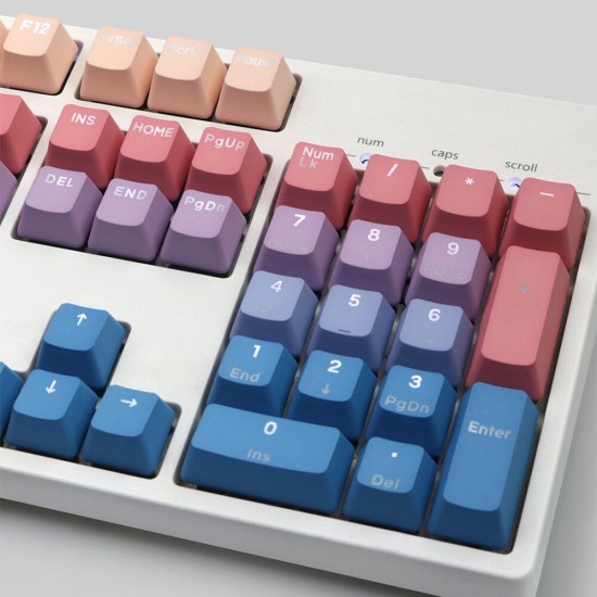 108 Keys Sunset Clouds Keycap Set OEM Profile PBT Dip-dyeing Keycaps for Mechanical Keyboard 108 Keys Sunset Clouds Keycap Set OEM Profile PBT Dip-dyeing Keycaps for Mechanical Keyboard