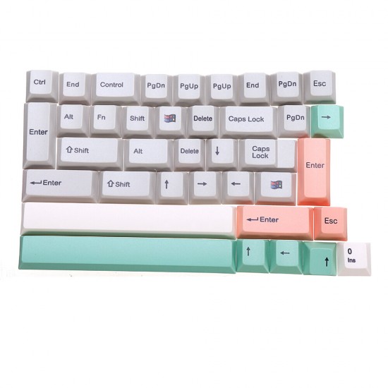 108/130 Keys 9009 Retro Grey Keycap Set Profile PBT Sublimation Keycaps for Mechanical Keyboard