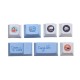 108/130 Keys Technology Frontier Keycap Set Profile PBT Sublimation Taiwanese Keycaps for Mechanical Keyboard