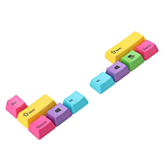10pcs CMYK Color OEM Profile PBT Dyesub Keycaps ALT CTRL SHIFT ESC Keycap 10pcs CMYK Color OEM Profile PBT Dyesub Keycaps ALT CTRL SHIFT ESC Keycap
