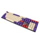 110 Keys Purple Floor Keycap Set Profile PBT Sublimation Keycaps for Mechanical Keyboard
