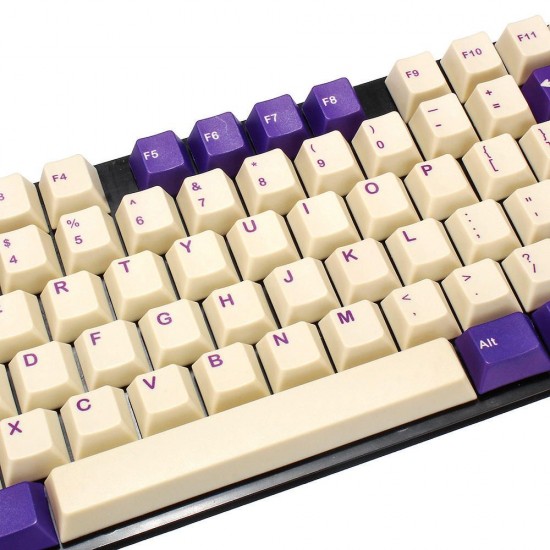 110 Keys Purple Floor Keycap Set Profile PBT Sublimation Keycaps for Mechanical Keyboard