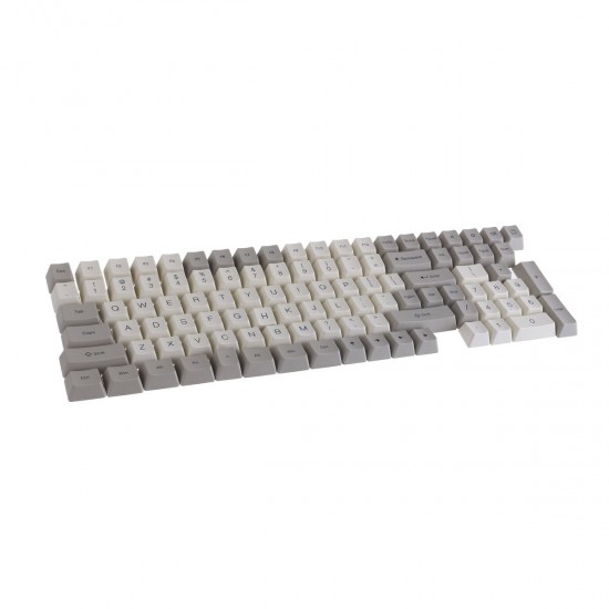 116 Keys Grey&White Keycap Set OEM Profile PBT Dye-Sublimation Keycaps for Mechanical Keyboard 116 Keys Grey&White Keycap Set OEM Profile PBT Dye-Sublimation Keycaps for Mechanical Keyboard