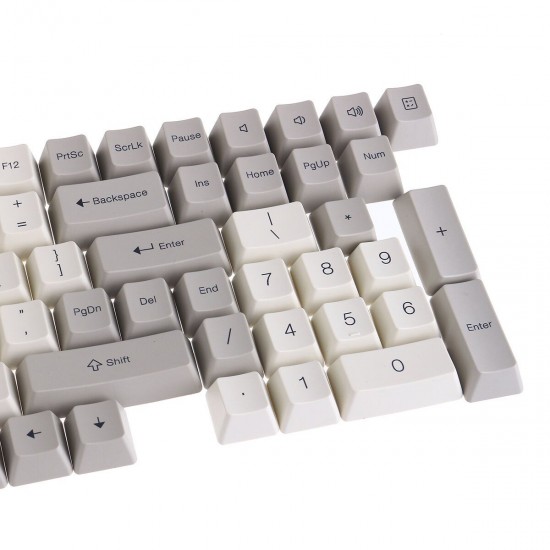 116 Keys Grey&White Keycap Set OEM Profile PBT Dye-Sublimation Keycaps for Mechanical Keyboard 116 Keys Grey&White Keycap Set OEM Profile PBT Dye-Sublimation Keycaps for Mechanical Keyboard