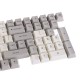 116 Keys Grey&White Keycap Set OEM Profile PBT Dye-Sublimation Keycaps for Mechanical Keyboard