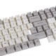 116 Keys Grey&White Keycap Set OEM Profile PBT Dye-Sublimation Keycaps for Mechanical Keyboard