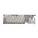 116 Keys Grey&White Keycap Set OEM Profile PBT Dye-Sublimation Keycaps for Mechanical Keyboard