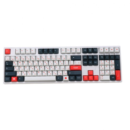 117 Keys Kaiju Keycap Set Profile PBT Five-sided Sublimation Japanese Keycaps for Mechanical Keyboard