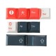 117 Keys Kaiju Keycap Set Profile PBT Five-sided Sublimation Japanese Keycaps for Mechanical Keyboard