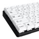 119 Keys Black & White Keycap Set XDA Profile PBT Sublimation Japanese Keycaps for Mechanical Keyboard