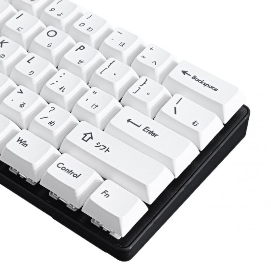 119 Keys Black & White Keycap Set XDA Profile PBT Sublimation Japanese Keycaps for Mechanical Keyboard