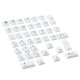 119 Keys Black & White Keycap Set XDA Profile PBT Sublimation Japanese Keycaps for Mechanical Keyboard
