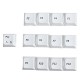 119 Keys Black & White Keycap Set XDA Profile PBT Sublimation Japanese Keycaps for Mechanical Keyboard