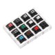 12 Key Switch Keyboard Switch Tester with Acrylic Base and Clear Keycaps