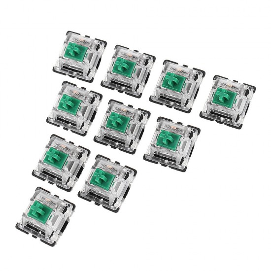 120PCS Pack 3Pin Gateron Clicky Green Switch Keyboard Switch for Mechanical Gaming Keyboard