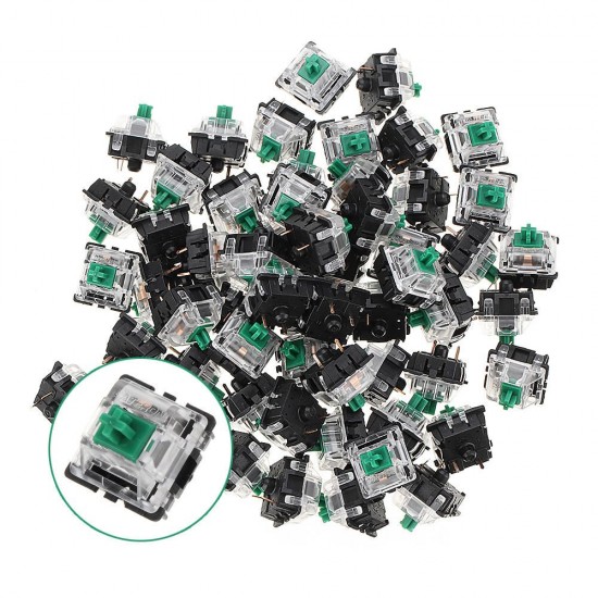 120PCS Pack 3Pin Gateron Clicky Green Switch Keyboard Switch for Mechanical Gaming Keyboard